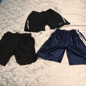 Loose athletic shorts